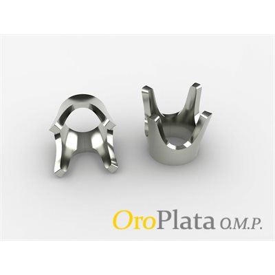 4 prongs setting, 925, 5 pt