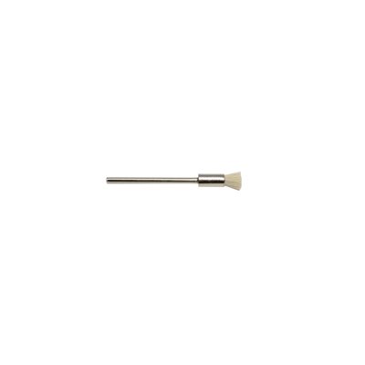 Soft Bristle End Brush, 1 / 4" Trim, 3 / 16" Diameter 3 / 32" Shank