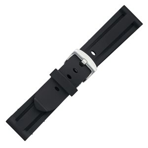 Bracelet Silicone 24mm, Noir