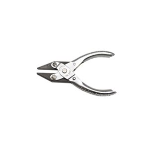 Parallel Action Pliers, Light, Flat Nose, Smooth, 5",