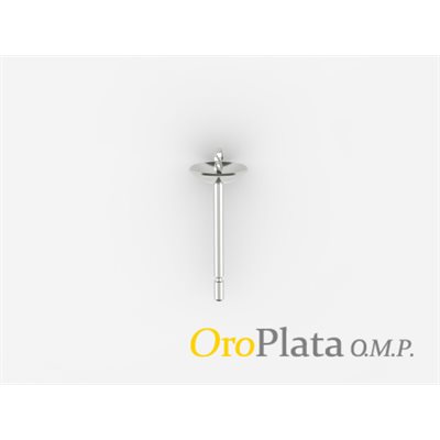 Pearl cup on a post, 14K, 5.0mm,