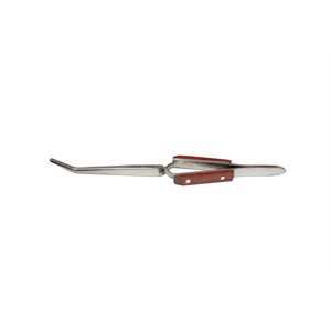 Chromeoss-Locking Tweezer, Grobet USA Brand, curve 6-1 / 2 inches (165 mm)