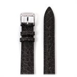 Bracelet Cuir Homme Texture Buffalo 12mm, Noir