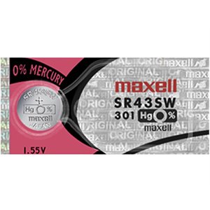 Pile Maxell, SR43SW / 301
