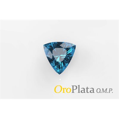 London Blue Topaz, 7x7mm,Trillion