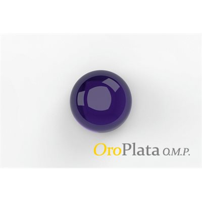 Amethyst, 2.5mm, Round, Cabochon, Purple