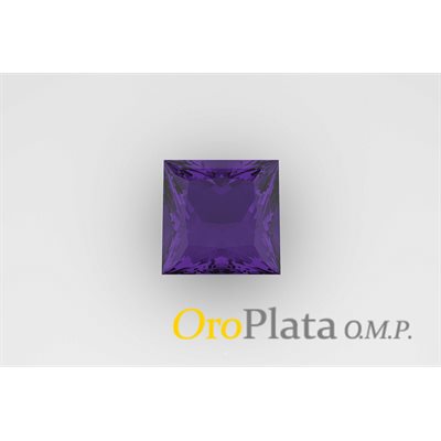 Amethyst, 2.5, Square, Violet