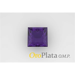 Amethyst, 2.5, Square, Violet