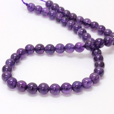 Amethyst, 3.0mm, Bead, Drilled, Purple