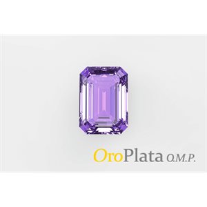 Amethyst, 7mmx5mm, Octagonal, Purple