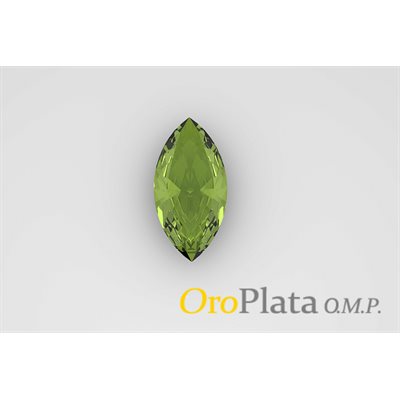 Août, Zircon Cubic Synthétique, 5mmx2.5mm, Marquise, Vert