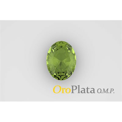 Rhinestone, Aôut, 6mmx4mm, Oval, Green