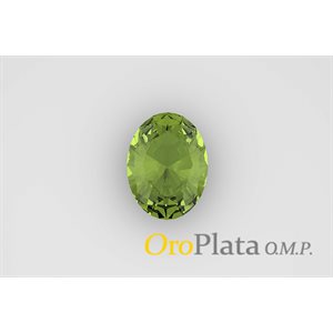 Rhinestone, Aôut, 6mmx4mm, Oval, Green