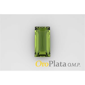 Août, Zircon Cubic Synthétique, 4mmx2mm, Baguette, Vert