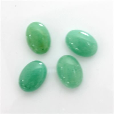 Aventurine, 14mmx10mm, Ovale, Cabochon, Vert