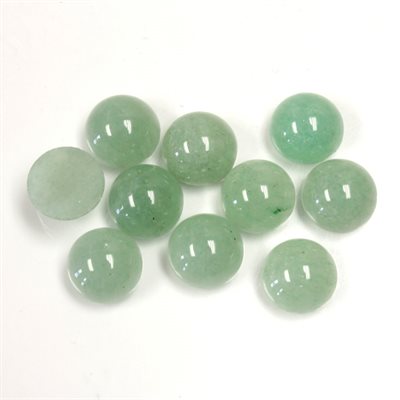 Aventurine, 8.0mm, Round, Cabochon, Green