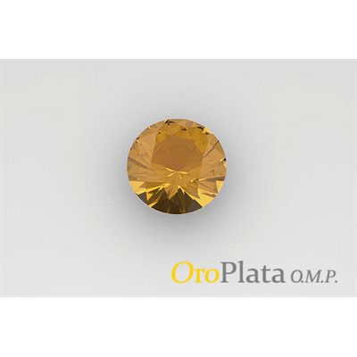 Citrine, 4.0, Round, Madaire