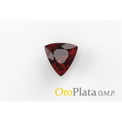 Garnet, 4.0mm, trillion, Red