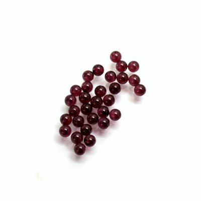 Garnet 6.0, Bead, Drilled, Red