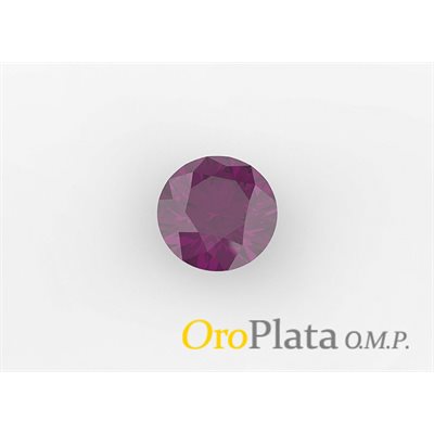 Grenat Rhodolite, 5.0, Rond, Violet-Rouge