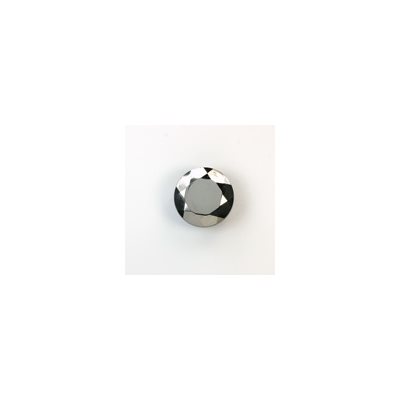 Hematite, 2.0mm, Rond, Facettée, Noir