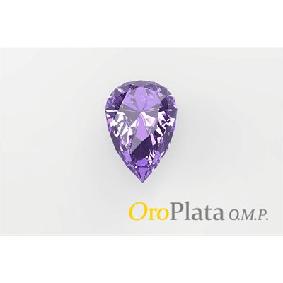 Iolite, 15mmx8.5mm, Pear, Purple