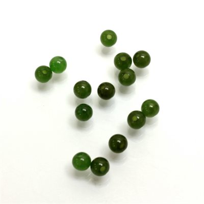 Jade, 4.0mm, Boule, Vert