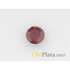 Rhinestone, January 3.0mm, Round, Red