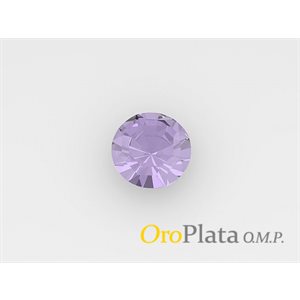 Rhinestone, June, 1.5mm, Round, purple