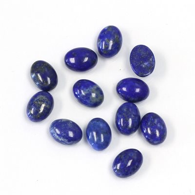 Lapis lazuli, 5mmx3mm, Ovale, Cabochon, Bleu