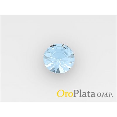 Rhinestone, Mars, 3.0mm, Round, Blue