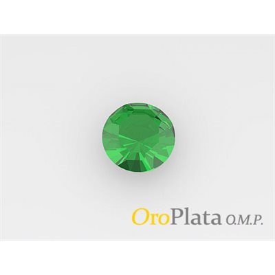 Rhinestone, May, 1.5mm, Round, Green