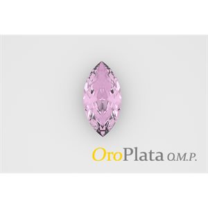 Octobre, Synthétique, 5mmx2.5mm, Marquise, Rose