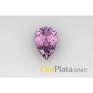 Octobre, Zircon Cubic, 5mmx3mm, Poire, Rose