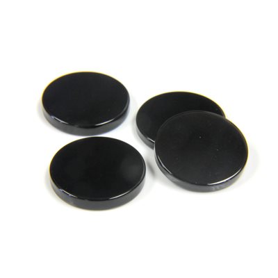 Onyx, 14.0mm, Round, Flat, Black