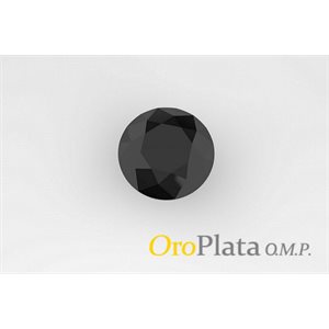 Onyx, 2.0mm, Round, Faceted, Black