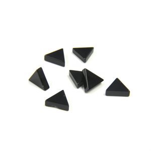 Onyx, 4.0mm, Mix, Triangle, Black