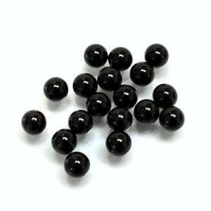 Onyx, 6.0mm, Bead, Half Drilled, Black