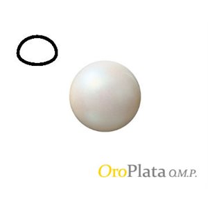 Freshwater Pearl, 10.0mm, Button, White
