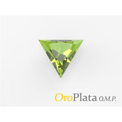 Peridot, 4.0mm Triangle Green