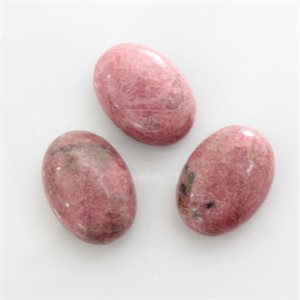 Rhodonite, 18mmx13mm, Oval, Cabochon, Pink