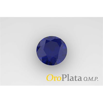 Sapphire, 2.75, Round, Dark Blue