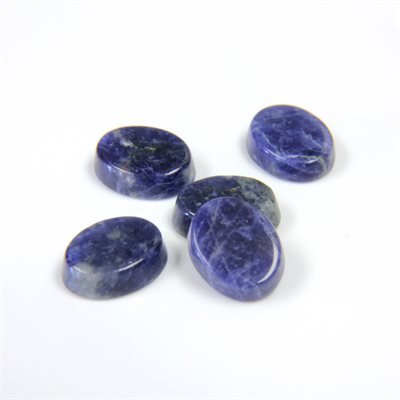 Sodalite 10mmx8mm, Oval, Flat, Blue