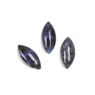 Sodalite 15mmx7mm, Marquise, Cabochon, Blue