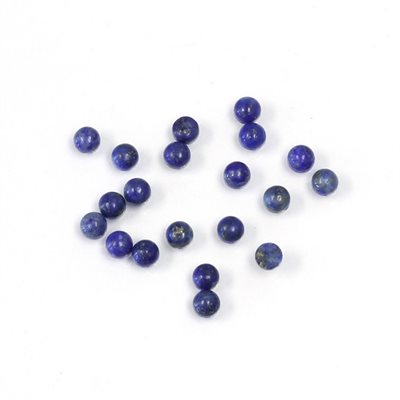 Sodalite, 3.0mm, Round, Cabochon, Blue