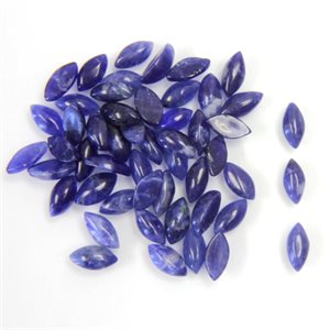 Sodalite 6mmx3mm, Marquise, Cabochon, Blue