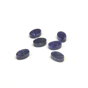 Sodalite 6mmx4mm, Oval, Flat, Blue